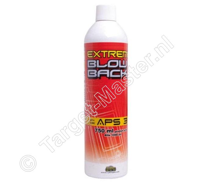 Cybergun EXTREME BLOW BACK GAS APS3 Airsoft Gas inhoud 750 ml